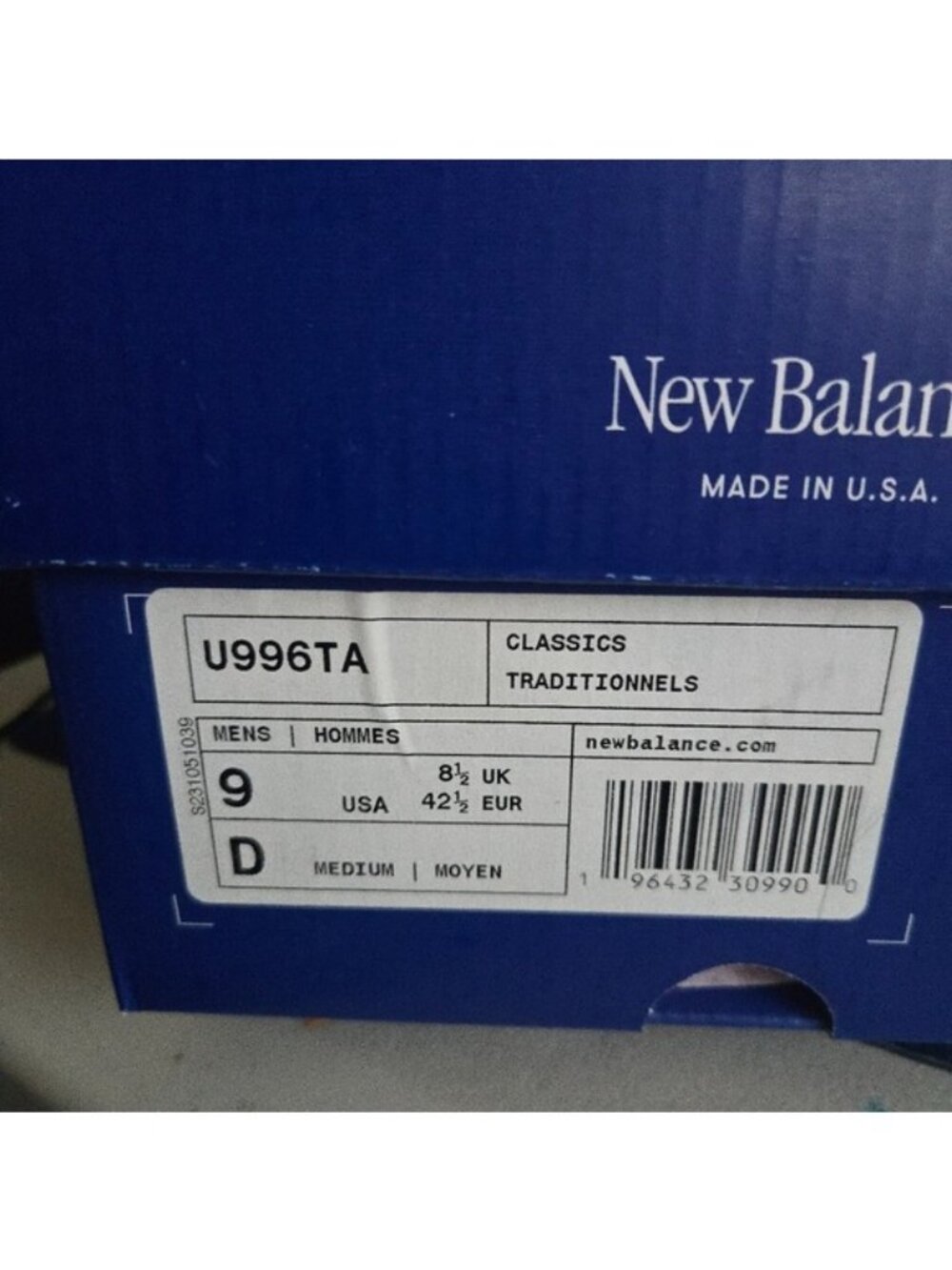 New Balance 996 Made in USA Men 9 Pink Haze Suede Encap 0926 - Picture 7 of 7